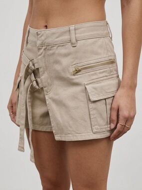 Stylish Beige Women's Shorts